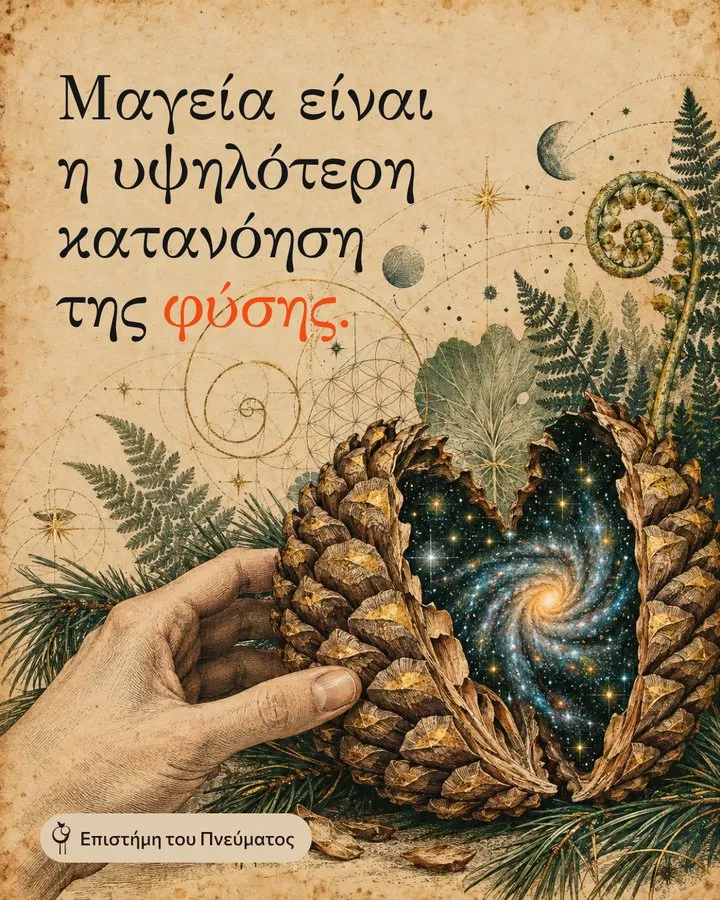 Μαγεία είναι η υψηλότερη κατανόηση της φύσης.