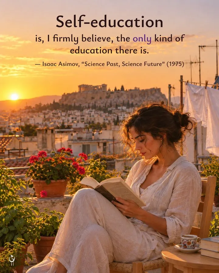 Self-education is, I firmly believe, the only kind of education there is. — Isaac Asimov, Science Past, Science Future (1975)
